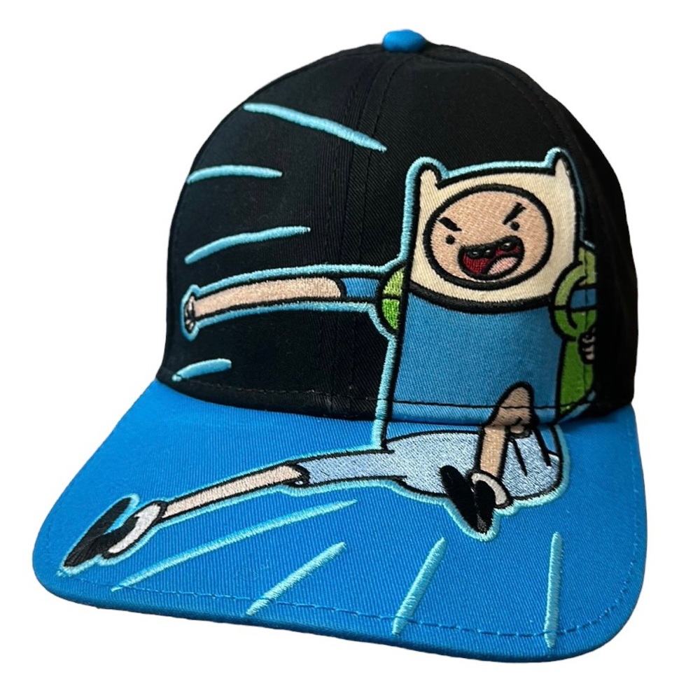 Cartoon Network Blue-Black Adventure Time with Finn & Jake Adjustable Cap Hat